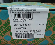 50PCS Phoenix Contact 3000539 fuse terminal block UK 5-HESI N fast shipping