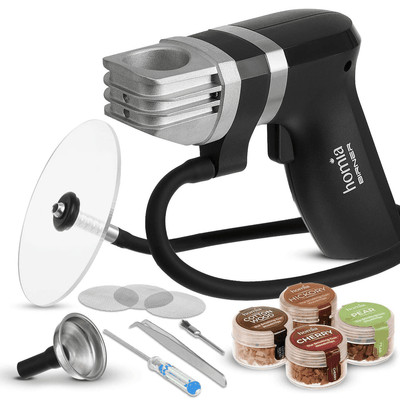 Smoking Gun Wood Smoke Infuser Birner PRO Starter Kit 11 PCS Smoker Machine