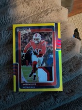 2025 Panini Donruss Optic - Donruss Threads Von Miller Dtbh-vmr 2599 Mem 2025 Panini Donruss Optic - Donruss Threads Von Miller Dtbh-vmr 2599 Mem