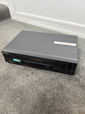 Sony SLV-N55 4-Head Hi-Fi Stereo VCR VHS Video Player in BOX! cleaned + demo vid