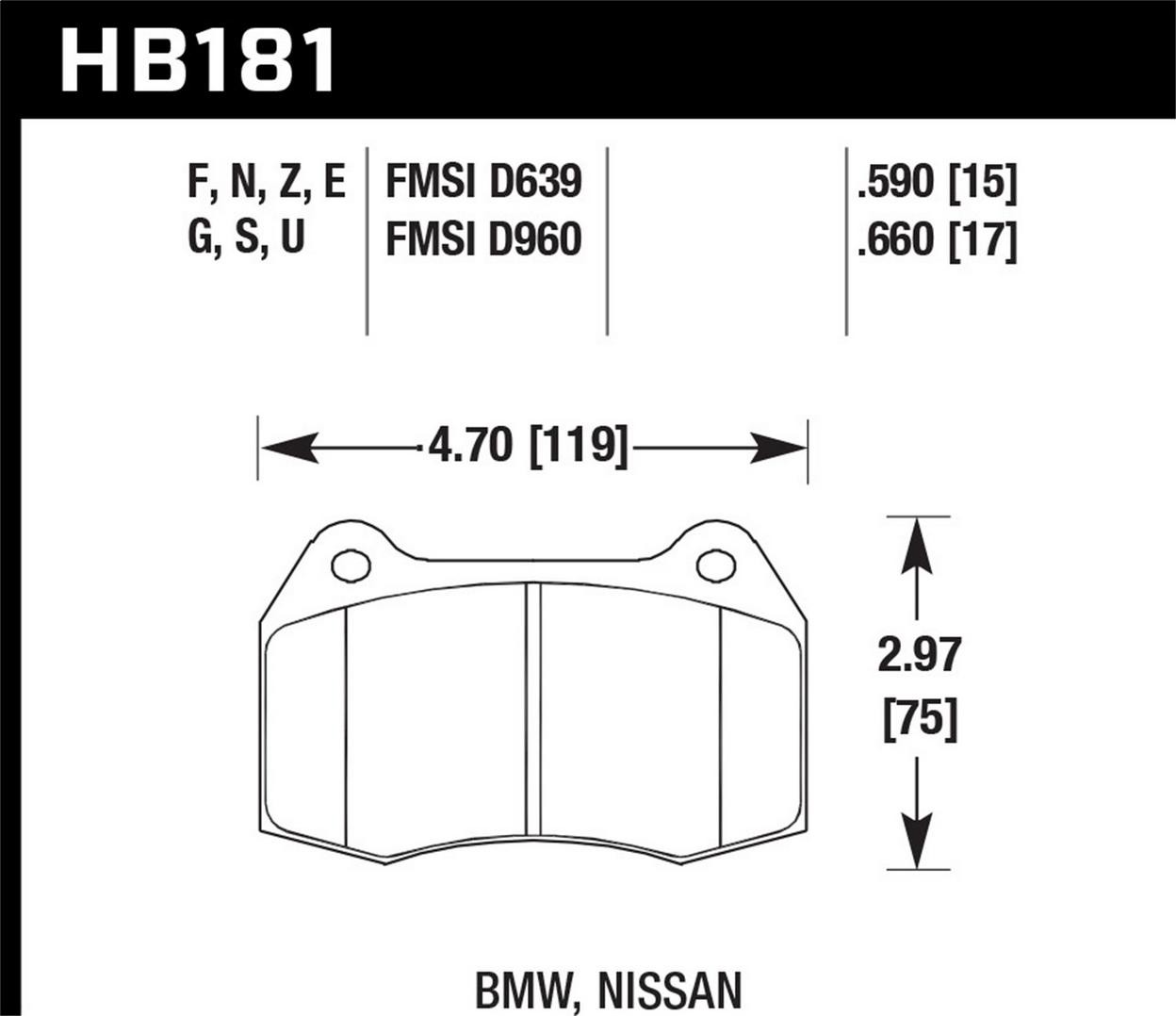 Ferrari 550 1997-2000 Front Brake pad sets Set
