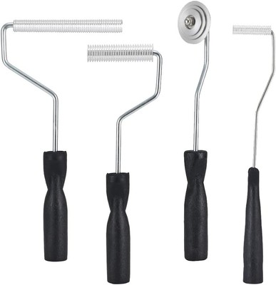 Fiberglass Roller Tools Kit, 4pcs Resin Laminating Bubble Set 