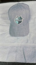 Saltwater Soul hat gray aqua fishing
