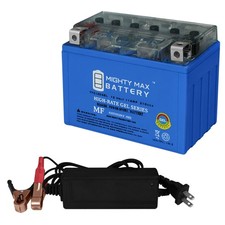 Mighty Max YTZ12S 12V 11AH GEL for Power Sports Battery  12V 2Amp Charger