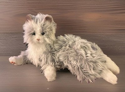 Furreal Friends Joy for All Grey Persian Cat Companion Hasbro Tested Working
