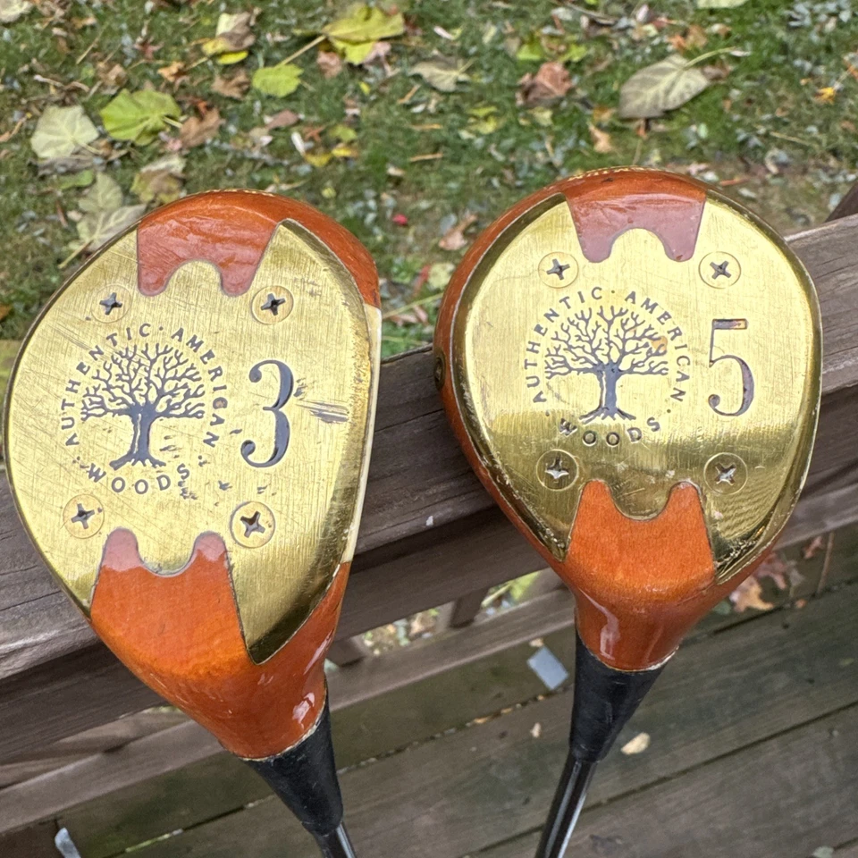 Authentic American Woods (Persimmon) 3 & 5 Woods - Image 3 of 4