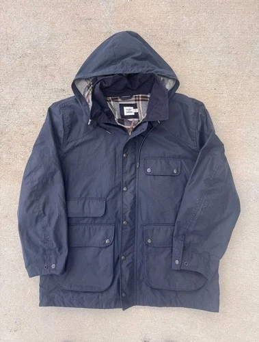 Flint and Tinder Waxed Canvas Jacket by Halley Stevensons Heavy Duty Navy XXL - product listing photo
