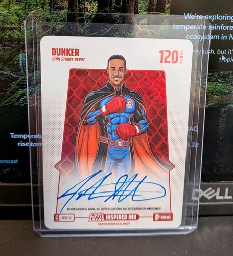 Bo Jackson Battle Arena Dunker Brawl Auto John Starks JSTA-12 New York Knicks