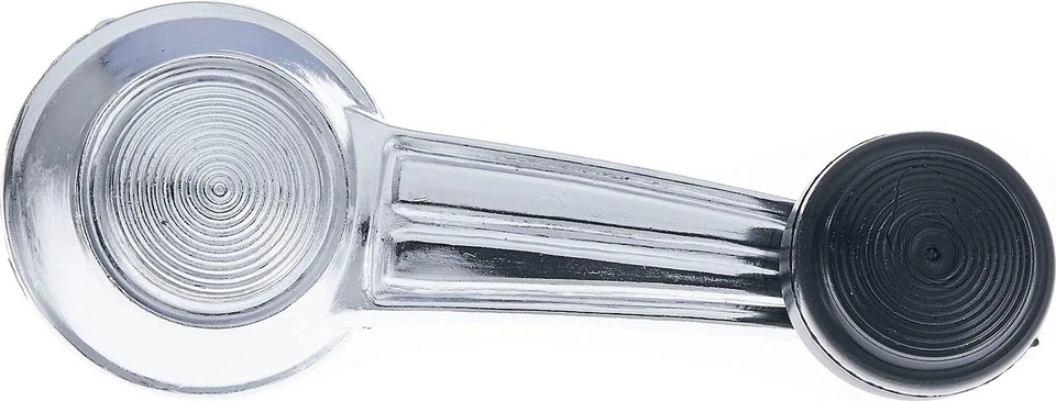 Nuevo juego de 4 piezas manivela ventana manual cromo con perilla negra 65-96 modelos GM Foto 2 de 4