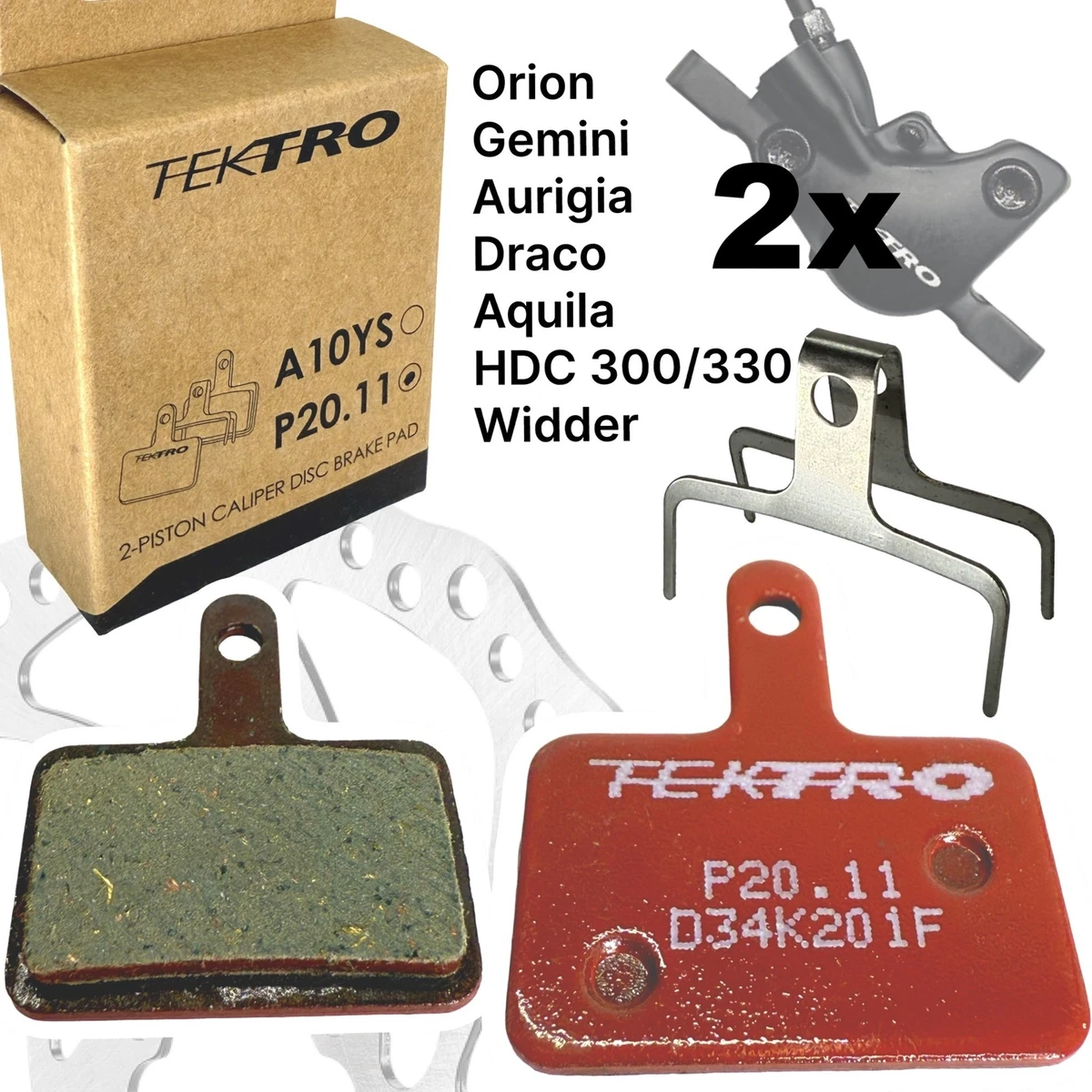 Pinza Freno A Disco Meccanico TEKTRO Nera Per Mountain Bike (Anteriore O Posteriore) - Modello 468-1