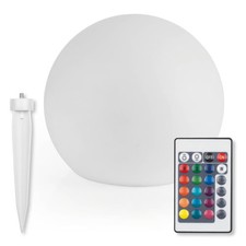 EASYmaxx LED Solarleuchte mit Fernbedienung - kaltweiße Leuchten Solarbetrieb