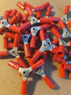 (25 Pcs) Molex 19204-0004 Terminals 3-WAY InsulKrimp 18-22 Awg Free Shipping 