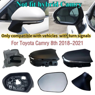 Side Mirror Cover Turn Signal Frame Lower cap  For 2018 - 2023 Toyota Camry