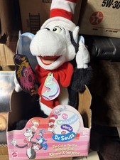 Mattel Talking Battery-Operated Dr. Seuss Cat in the Hat Plush 1997 17380