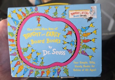 Dr Seuss The Little Blue Box of Bright and Early Board Books 4 Book Set Boxed
