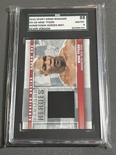 2010 SPORT KINGS RINGSIDE HH-06 MIKE TYSON HOMETOWN HEROES MAT. SILVER 1 OF 30