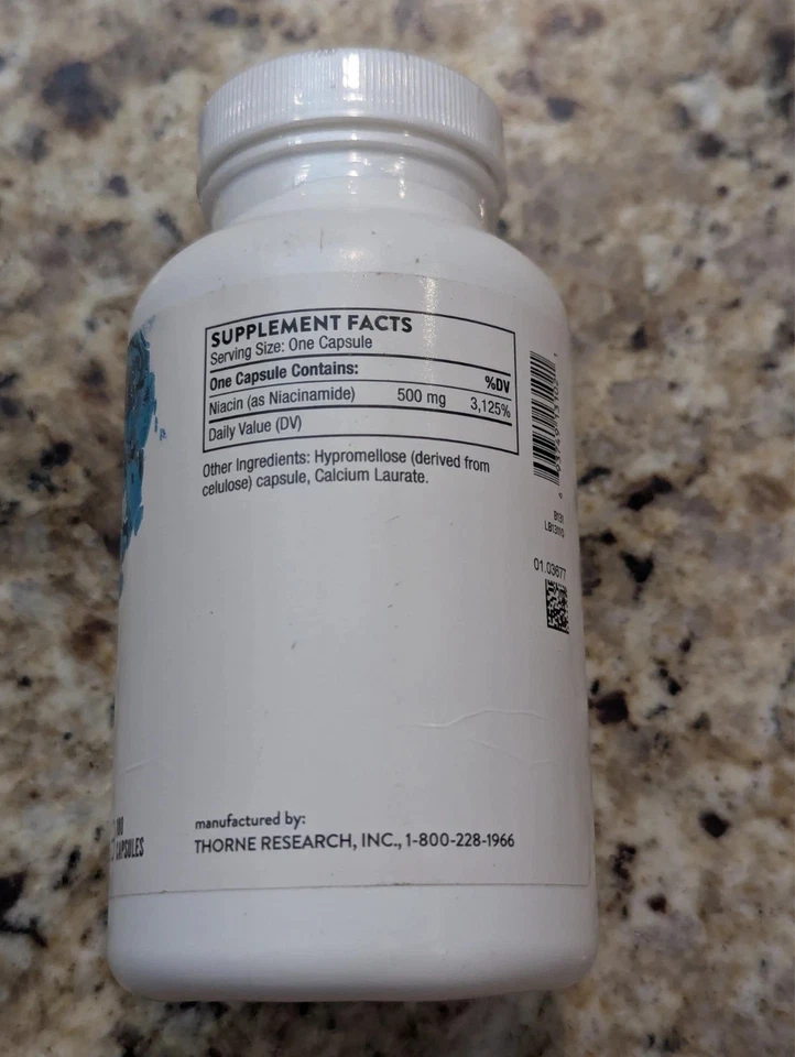 Thorne Niacinamida Suplemento 180 Cápsulas caducidad: 03/2027 Foto 4 de 4