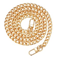 47" Gold Chain Purse Strap Replacement Crossbody Shoulder Bag Strap Metal Chain