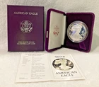 U.S. Mint 1986 S American Eagle 1 oz .999 Silver Proof Coin w/OGP & COA