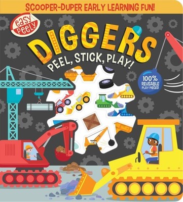 EASY PEELY DIGGERS PEEL STICK PLAY by HALL, HOLLY Hardback Self Help Business