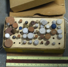 VINTAGE NORTON - MOUNTED POINT GRINDING STONES (40)  1/4" Shaft