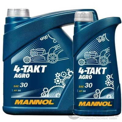 4L + 1L MANNOL 4-TAKT AGRO für RASENMÄHER TRAKTOR GENERATOR SAE 30 API SG