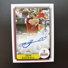 2025 Topps Archives Baseball Jeff Bagwell Autograph Boardwalk and Baseball HOF