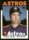 1986 Topps #100 Nolan Ryan Texas Rangers HOF Baseball NM MLB Card