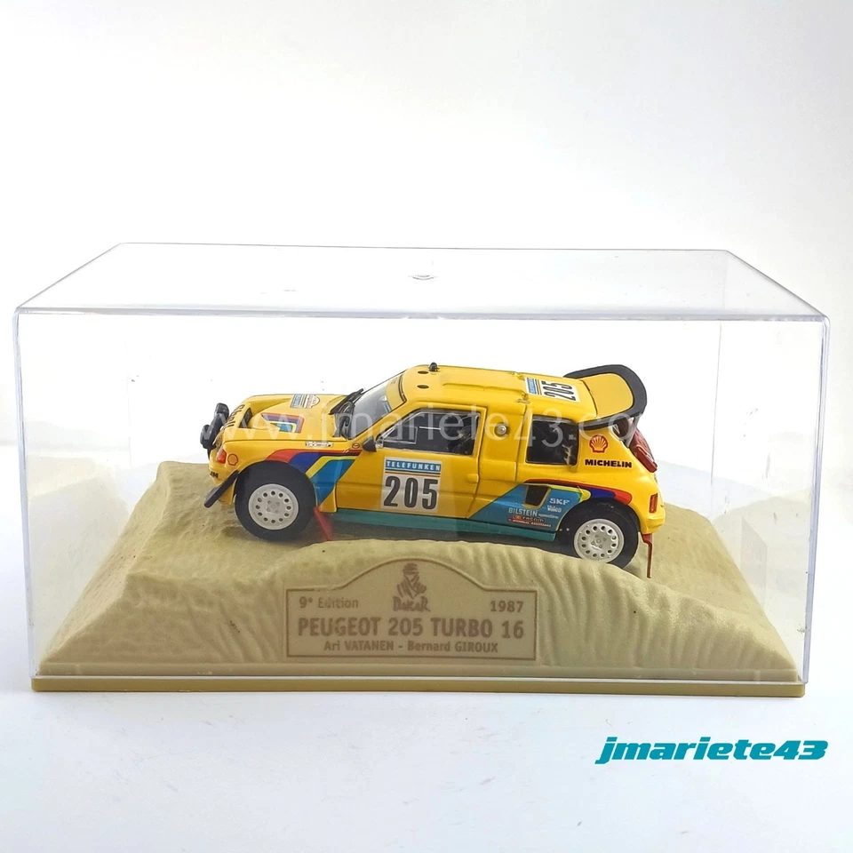 Peugeot 205 T16 #205 A. Vatanen - B. Giroux Dakar 1987 1:43 Norev - Immagine 2 di 4