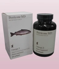 PERRICONE MD NUTRICEUTICALS OMEGA 3 DIETARY SUPPLEMENT 90 SOFTGELS NWB