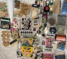 VARIETY HUGE LOT OF DIY-Craft Supplies CRAFTER  S DREAM BEADS-Scrapbooking-MORE