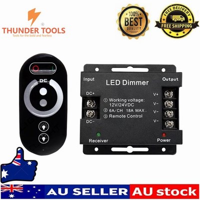 Thunder Tools Dimmer Switch, DC 12V-24V 18A PWM LED Light Strip Dimmer
