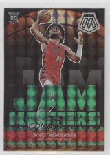 2023-24 Panini Mosaic Jam Masters Green Mosaic Prizm Scoot Henderson #13 1f0l
