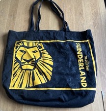 Disney The Lion King Sunderland Black Canvas Tote Bag Lightweight Double Handles