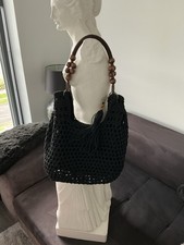 Damentasche Schwarz Gehäkelt Shopper , Must ...