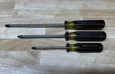 Stanley USA 100 Plus 3pc Screwdriver Set P2, P3, P4
