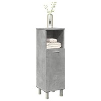 Badezimmerschrank Betongrau 30X30X95 Cm Holzwerkstoff
