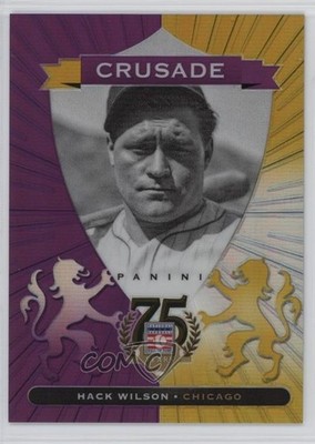 2014 Panini Hall of Fame Crusades Purple /50 Hack Wilson #50 HOF 0b3