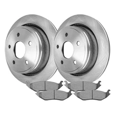 Rear Brake Rotors & Ceramic Pads Kit for Dodge Ram 1500 2002-2004 5 Lug