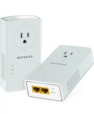 New! Netgear Powerline Adaptor kit, 2000 Mbps Wall Plug, 2 Gigabit Ethernet Port