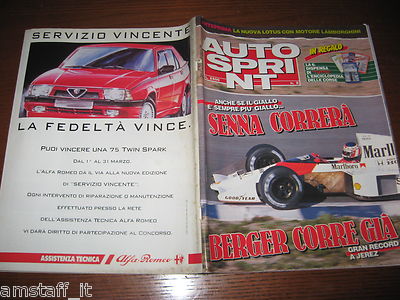 AUTOSPRINT 1990/8=AYRTON SENNA=RALLY COSTA BRAVA=LANCIA=WITTMANN=