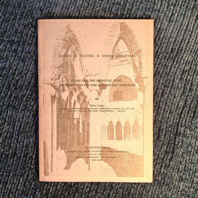 Extremely Rare Scholarly Book Islam Influence On Southern Italy Arts