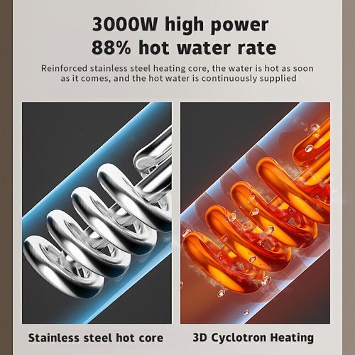 3500W Elektro Warmwasserbereiter Sofort Heizung Bad Küche Durchlauferhitzer DE - Bild 7 von 15