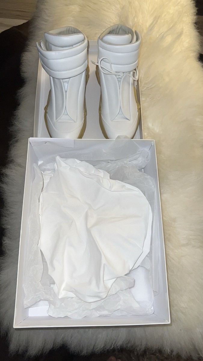 Maison Margiela Future White Men 9 42 Leather High Top Maison Margiela Future White Men 9 42 Leather High Top