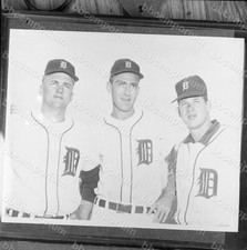 Larry Foster Al Koch Mickey Lolich Medium Frame Negative - Jim Rowe Archive S373