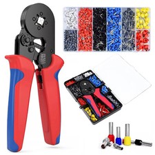 Ferrule Crimper Plier Tool Kit 1200PCS Wire Terminal Connector Set Crimping UK