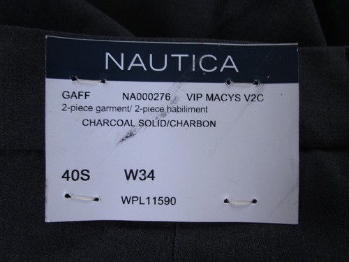 NAUTICA Womens Dress Pants Trouser 30" Inseam Waist 35" Gray Pockets NWT - Picture 2 of 11