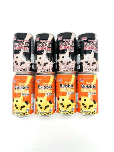 Rico Thai Flavor Bubble Milk Tea + Rico Brown Sugar Bubble Milk Tea (8 Pack)