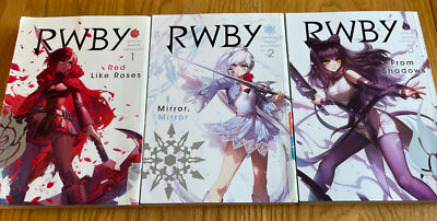 RWBY Official Manga Anthology 3 Book Lot -1 2 3 English Graphic Novels