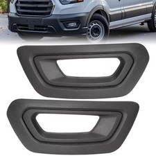 For Ford Transit 2020-25 Van Leftright Side Fog Light Lamp Covers Bezels Black